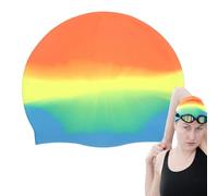 Bonnet de bain pour homme, couverture en silicone imperméable, bonnet de bain pour cheveux longs et secs, pour cheveux longs, courts, dreadlocks, bouclés, extérieur, jardin, plage, piscine, rivière