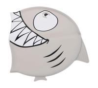 Bonnet de Bain Requin pour Garçon Fille en Silicone, Confortable | Silhouette Ludique, Ajustement Près du Corps, pour Cours de Natation et Piscine, Cheveux Longs ou Courts