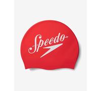 Bonnet de bain Speedo Big Logo Placement rouge intense blanc