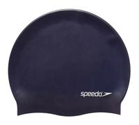 Speedo Bonnet de bain Plain Flat en silicone bleu marine