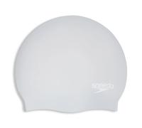 Speedo Unisex Long Hair Cap | Swim Cap | Snag Free | Easy-on, Silver, One Size