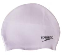 Bonnet de bain speedo plain moulded silicone cap argent