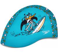 Bonnet de bain speedo printed polyester cap turquoise
