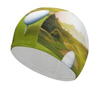 Bonnet de bain sport de golf haute élasticité pour cheveux longs et courts confortable pour réduire la traînée et protéger les cheveux