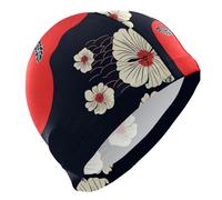 Bonnet de bain tortue de style japonais pour femme - Bonnet imperméable pour la natation - Protection des cheveux et réduction de la traînée - Gorro para natacion mujer