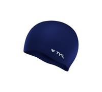 Bonnet de bain tyr silicon cap no wrinkle bleu marine