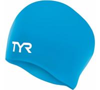 Bonnet de bain tyr silicone long bleu