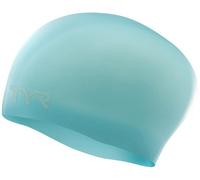 TYR Mixte en Silicone pour Cheveux Longs Adulte Bonnet De Bain, Light Blue, Taille Unique EU