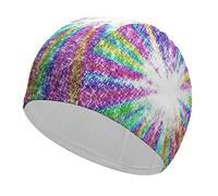 Bonnet de Bain Unisexe Arc-en-Ciel à Paillettes, imperméable, pour Cheveux Longs et Courts, pour Hommes et Femmes