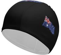 Bonnet de Bain Unisexe Drapeau de l'australie, Bonnet de Douche imperméable, Confortable, Accessoires de Sports Aquatiques