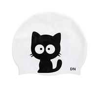 Bonnet de bain unisexe en Silicone pour enfants, dessin animé, universel, Portable, haute élasticité, sport (chat ordinaire)