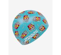 Bonnet de bain Zoggs Silicone Printed bleu rouge