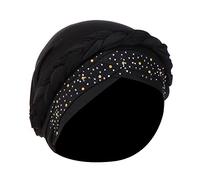 Bonnet de Chimio Sommeil pour Femmes Cancéreuses Turban en Coton pré-noué té légante Coiffure Couleur Unie Cap la Perte Cheveux Cadeau Respirant