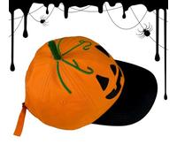 Bonnet de citrouille pour adulte, costume de citrouille brodé d'automne, chapeau de lanterne amusante pour fête d'automne défilé fête douce ou acide
