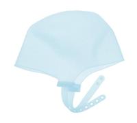 Bonnet de Coloration avec Fermeture Ajustable en Silicone Bleu Capillaire | Cap Perforé Standard, Texture Lisse Intérieure et Extérieure, Compatible avec Crochet de Surbrillance