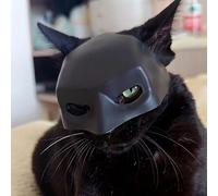 Bonnet De Costume De Chat Clown Héroïque, Tête De Grand Format en Forme De Chauve-Souris Noire (Spécifique Aux Chats) - Adapté pour Halloween Et Les Anniversaires d'animaux Domestiques