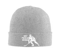 Bonnet de crâne Je Fais Juste Semblant. Bonnet Hiver Respirant 53-59CM | Respirant Chapeau de Crâne à Revers Réglable Pompon Bonnet Confortable épais