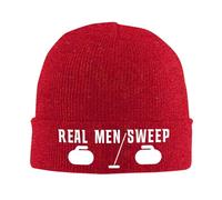 Bonnet de crâne Les Vrais Hommes balaient Bonnet Chaud 53-59CM | Chaud Bonnet Running épais Chapeau de Crâne à Revers Respirant Confortable