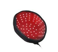 Bonnet de croissance des cheveux avec lumière rouge - Dispositif de prévention de l'alopécie - Stimulation avancée du cuir chevelu - Léger et confortable - Design noir - Pour amincir et perdre