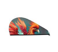 Bonnet de douche à séchage rapide Lovely Phoenix - Bonnet de douche à la mode et coloré pour femme - Bonnet de douche confortable et élégant