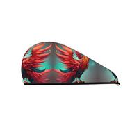 Bonnet de douche à séchage rapide Lovely Phoenix - Bonnet de douche à la mode et coloré pour femme - Bonnet de douche confortable et élégant