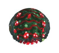 Bonnet de douche arbre de Noël et boule avec une double couche de, maintient bien vos cheveux, que ce soit pendant la douche ou le bain.