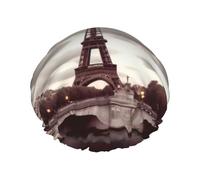 Bonnet de douche avec bonnet de bain élastique réutilisable pour femme, doux, double couche, imperméable, bonnet de douche, voyage romantique à Paris, bonnet de douche pour cheveux longs, courts et bo