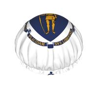 Bonnet de douche avec drapeau de l'État du Massachusetts pour femmes, bonnets de bain élastiques et réutilisables, bonnet de douche double couche étanche, bonnet de douche pour le bain