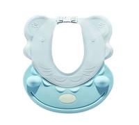 Bonnet de Douche Bébé, Réglable Visiere Bain Enfant, Bonnet de Douche à Large Bord, Protégez Les Yeux Et Oreilles Des Enfants, Chapeau Douche Mignon en Forme de Requin pour Enfants (Bleu)