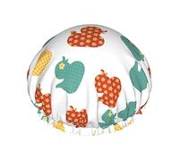 Bonnet de douche canard réutilisable bonnets de douche pour femmes cheveux longs, double couche imperméable bain douche chapeau protecteur de cheveux pour enfants filles femmes, 1 paquet