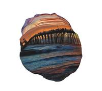 Bonnet de douche coloré double bande élastique étanche avec oreilles à volants pour cuisine résistant à l'huile peut être réutilisé