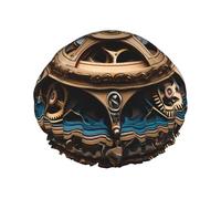 Bonnet de douche Cool Steampunk Gears, imperméable, réutilisable, avec cordon élastique lavable, adapté pour les cheveux longs et les tresses, idéal pour la douche.