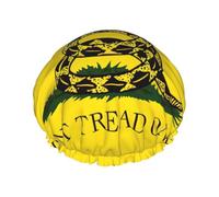 Bonnet de douche Dont Tread On Me pour femme, élastique et réutilisable, double couche imperméable, bonnet de douche pour le bain