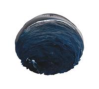 Bonnet de douche double couche imprimé bateau de croisière réutilisable, adapté à différentes longueurs de cheveux