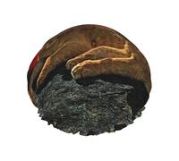 Bonnet de douche double couche imprimé lion et lionne, bonnet de douche réutilisable, adapté à différentes longueurs de cheveux