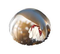 Bonnet de douche double couche pour femme, bonnet de bain élastique réutilisable, bonnet de bain blanc colombe volante au soleil, bonnet de cheveux imperméable pour femme, spa, salon de douche, bonnet