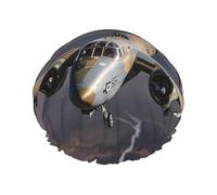 Bonnet de douche double couche pour femme, bonnet de bain élastique réutilisable, bonnet de bain en avion de l'armée américaine, bonnets de cheveux imperméables pour dames, spa, salon de douche
