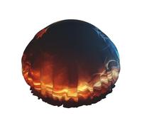 Bonnet de douche double couche pour femme, bonnet de bain élastique réutilisable, bonnet de bain motif dragons du feu et de glace, bonnet de cheveux imperméable pour femme, spa, salon de douche