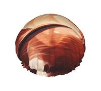 Bonnet de douche double couche pour femme Desert Architecture, réutilisable, design de grande taille adapté à toutes les longueurs de cheveux, adapté aux filles, au spa et au salon à domicile.