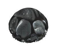Bonnet de douche doublé double couche imprimé galets noirs, bonnets de douche réutilisables pour femmes