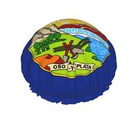 Bonnet de douche doublé doux imprimé drapeau de l'État du Montana, double couche lavable, large bande élastique pour le bain