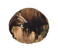 Bonnet de douche doux et réutilisable pour homme et femme - Motif cerf, ours et élan, chasse à la faune