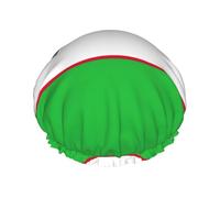 Bonnet de douche drapeau de la République d'Ouzbékistan pour homme et femme réutilisable imperméable long et épais Soin des cheveux courts pour enfants