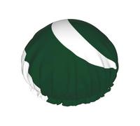 Bonnet de douche drapeau du Pakistan pour femme, imperméable, réutilisable, avec cordon élastique lavable, adapté aux cheveux longs et tresses, idéal pour la douche.