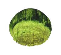 Bonnet de douche élé à imprimé Willow Tree, bonnet de douche réutilisable pour femmes, grand bonnet de douche pour tresses, cheveux longs