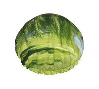 Bonnet de douche élé à imprimé Willow Tree, bonnet de douche réutilisable pour femmes, grand bonnet de douche pour tresses, cheveux longs