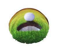 Bonnet de douche en forme de balle de golf pour femme, élastique et réutilisable, double couche imperméable, bonnet de douche pour le bain
