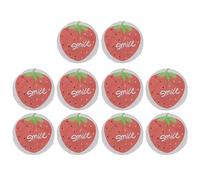 Bonnet de douche en plastique EVA imperméable, élastique, réutilisable, pour femmes, voyage, Spa, hôtel, Salon de coiffure, usage domestique, 10 pièces (Fraise)