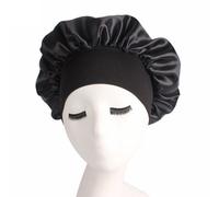 Bonnet De Douche En Soie, 1 Pièce, Ajustable, En Satin Solide, Coiffe, Soins Pour Cheveux Longs, Chapeau De Nuit Pour Femmes, Outils De Coiffure
