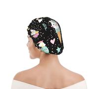 Bonnet de Douche Femme Animaux glacés Chat Panda Cheval Mers Pois colorés